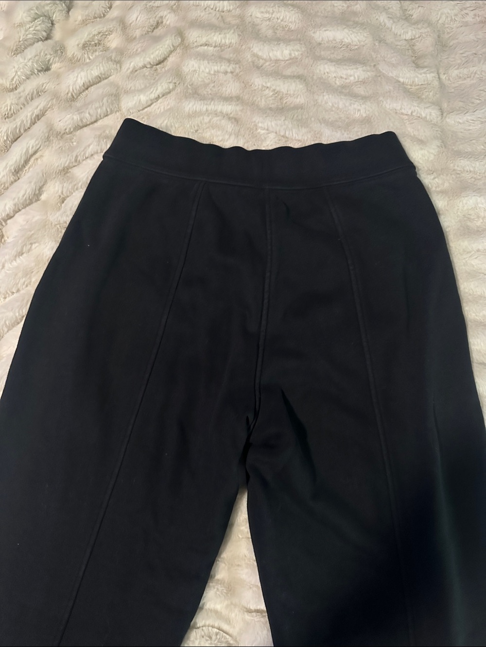 Alo Yoga Women's Black Wide-Leg Heavyweight Sweats Pants Size Medium - Picture 7 of 10